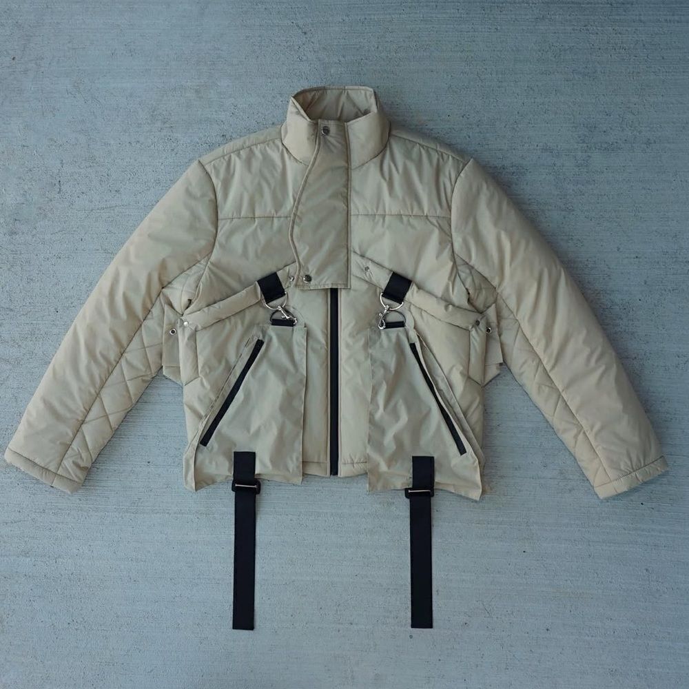 Vautour Veiled Nylon Puffer Jacket